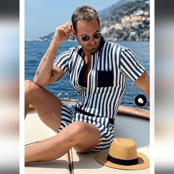 Romperjack The Hampton Striped Romper - Picture 1 of 5